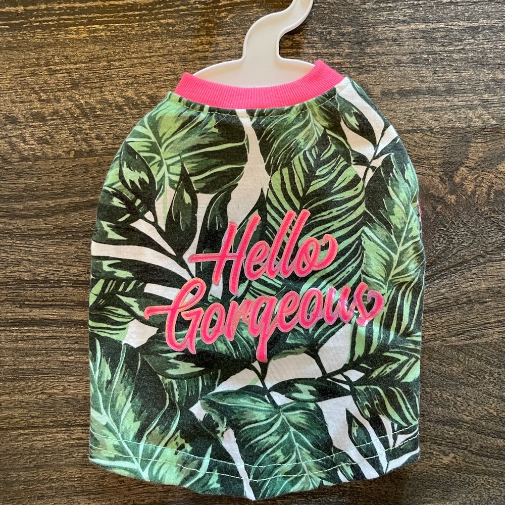 Hello Gorgeous tropical shirt
